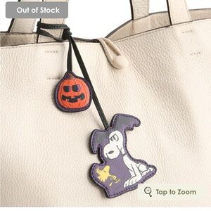 Vera Bradley Halloween Peanuts Charms with Black and Orange